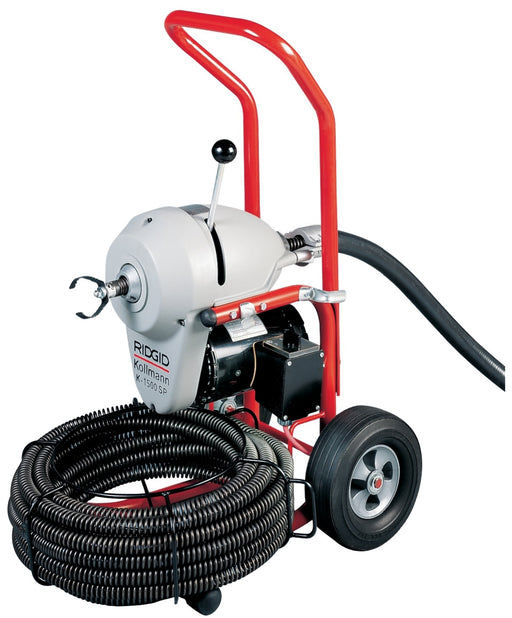 RIDGID 45317 Machine with A-1 RIDIGD Drain Cleaning Mitt, A-12 Pin Key, and A-34-12 Rear Guide Hose, Pl