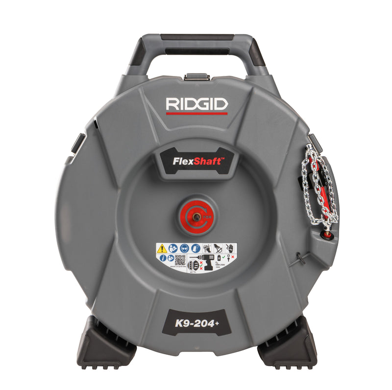 RIDGID 76198 FlexShaft™, K9-204+ for 2-4" (50 - 100 mm) Pipes; Includes: 70' (21,3 m) of 5/16" (8 mm) c