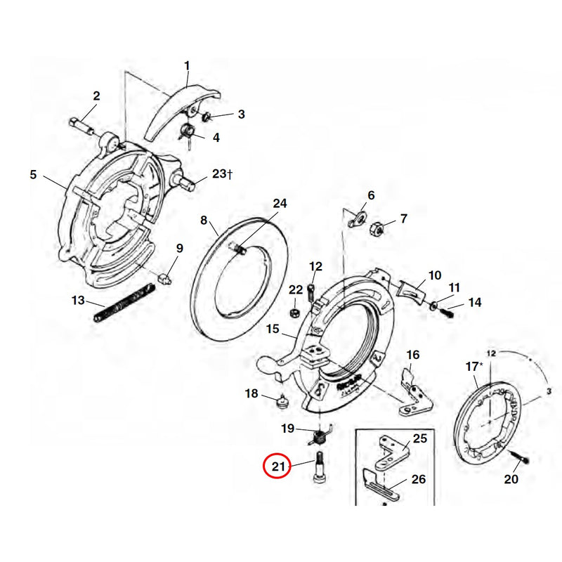RIDGID 26627 Shoulder 1224 Bolt