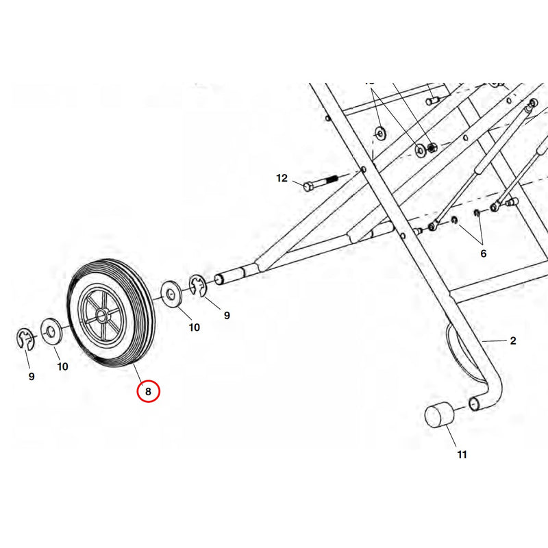 RIDGID 43846 Pack Of (2)250 Wheel